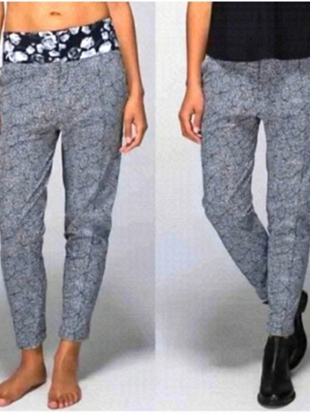 Lululemon Departure Pant Plush Petal Black Ghost Floral 6